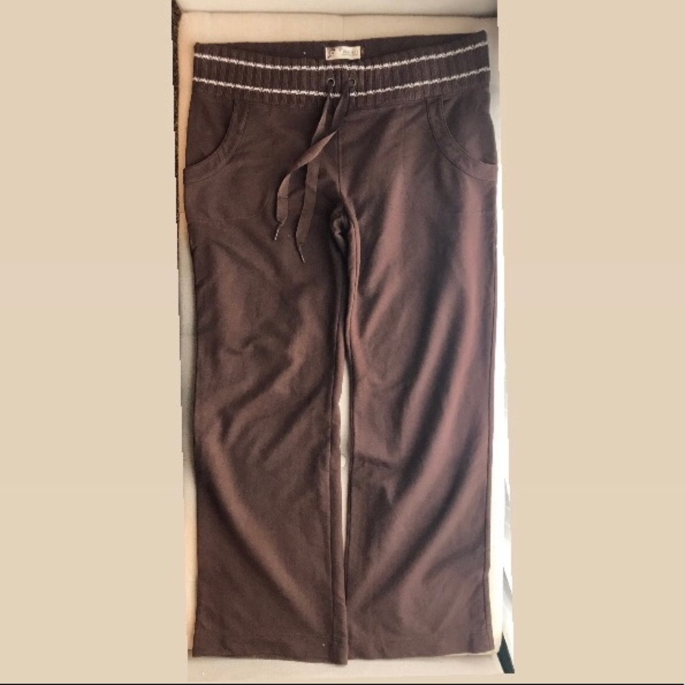 Old Navy Brown Wide Leg Sweat Pants, Size L